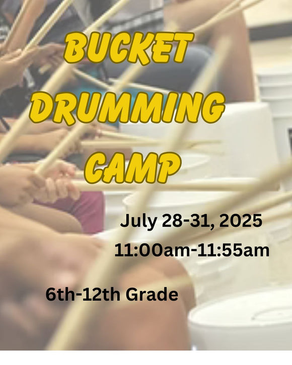 Bucket Drumming Camp Summer 2025 (6th-12th)