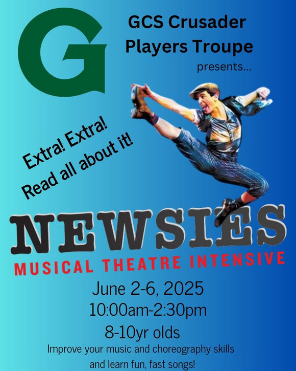 Newsies Musical Theatre Intensive Summer 2025 (8-10yr old)