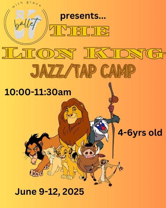 WGPA Lion King Jazz/Tap Camp Summer 2025