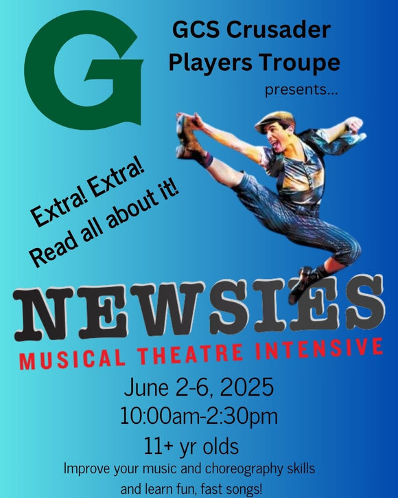 Newsies Musical Theatre Intensive Summer 2025 (11+ yrs old)